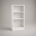 Bücherregal aus Holz mit 3 offenen Fächern, Weiß, 120 × 50 × 24 cm